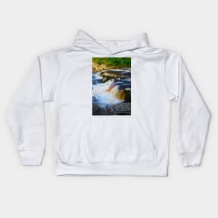 River Swale Falls at Richmond North Yorkshire Kids Hoodie